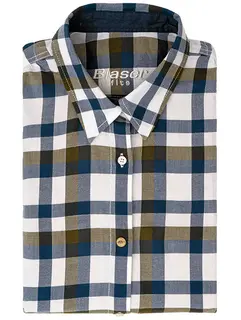 Blaser LadiesLight Flannel BlouseMelissa olive/blue checked
