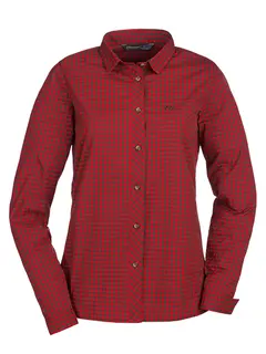 Blaser Ladies Stretch Blouse Sergia brown/red checked