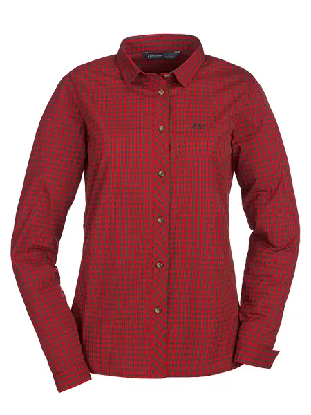 Blaser Ladies Stretch Blouse Sergia brown/red checked 