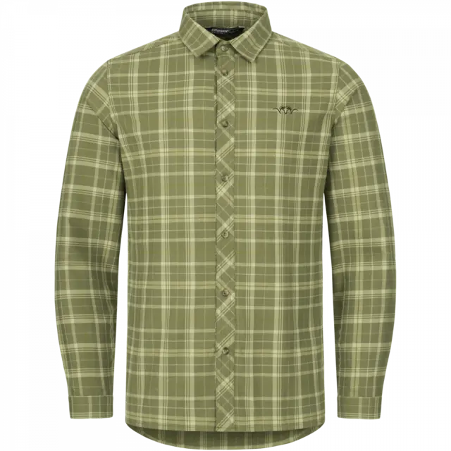 Blaser Men's TF Shirt 20 olive/beige checked 