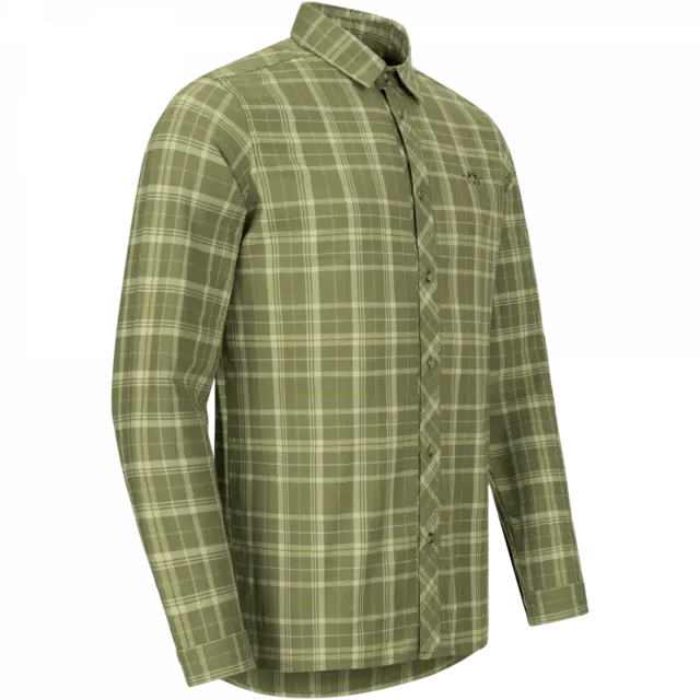 Blaser Men's TF Shirt 20 olive/beige checked 
