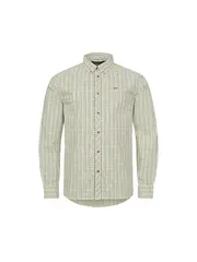 Blaser Men&#39;s Shirt Tristan olive/beige checked