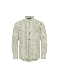 Blaser Men&#39;s Shirt Tristan olive/beige checked