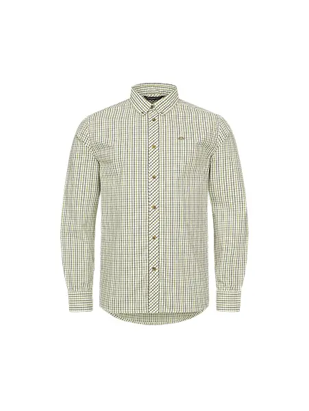 Blaser Men's Shirt Tristan olive/beige checked 