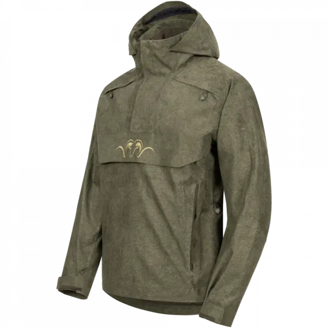 Blaser Men's VINTAGE Anorak Einar olive mélange/black L 