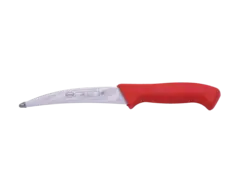 Sanelli Skinn-/Bukkkniv 15 cm. rødt håndtak