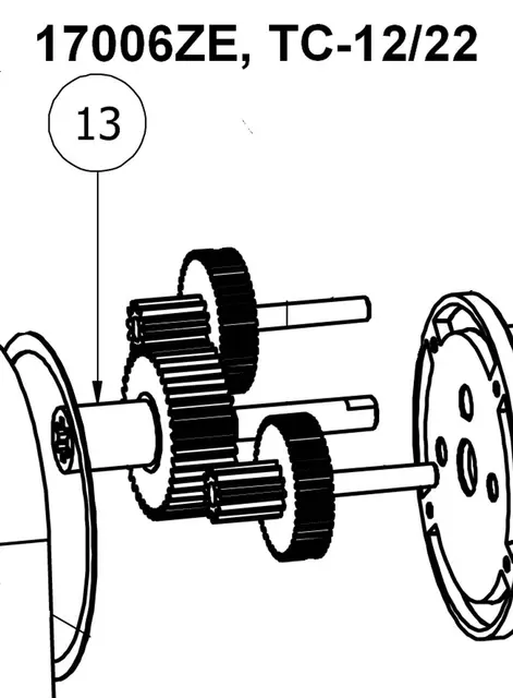 Trespade reservedrev Large til TC-12 og TC-22 