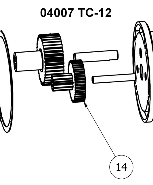 Trespade reservedrev small til TC-12 og TC-22 