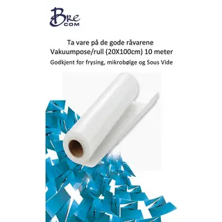 Brecom rull Vakuum 20x500 cm 2 stk, 10 meter