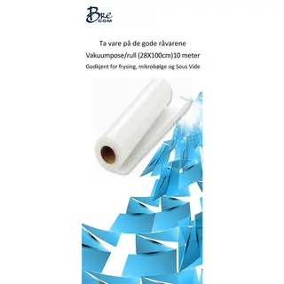 Brecom rull Vakuum 28x500 cm 2 stk, 10 meter