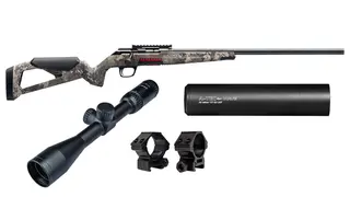 Winchester Xpert Strata med kikkertsikte .22LR - 42cm L&#216;P 1/2&quot;x20, Camo