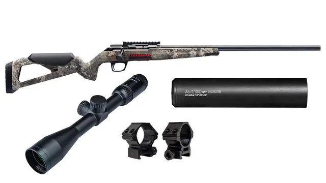 Winchester Xpert Strata med kikkertsikte .22LR - 42cm LØP 1/2"x20, Camo 