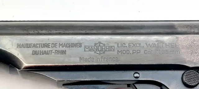 Brukt -  Manurhin Walther PP .32 ACP 7,65 - 10 cm 