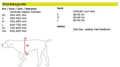 Dogtech ONE Hundevest Medium 550-650mm Beskyttelsesvest mot Ulv 