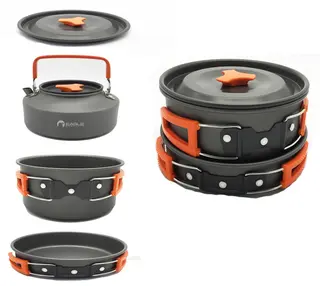 Eagle Products Kjelesett 3 deler Anodisert
