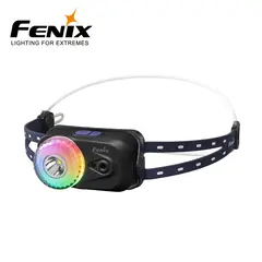 FENIX HL17R Hodelykt 500lm sort lykt med hvit og rødt lys