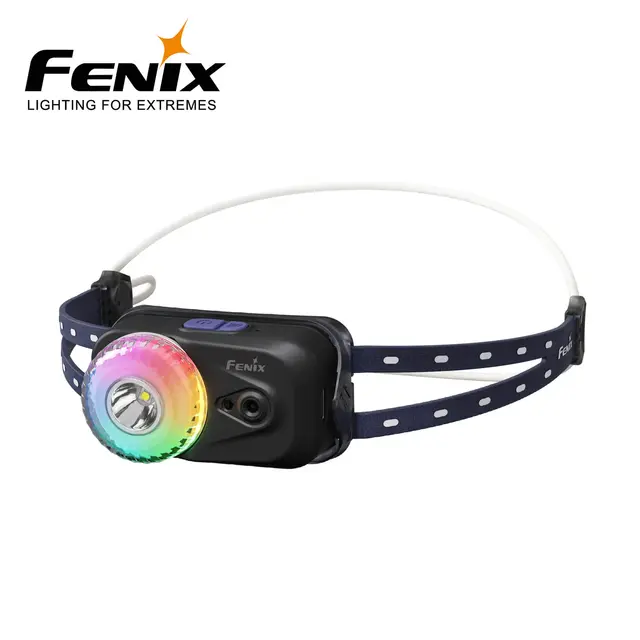 FENIX HL17R Hodelykt 500lm sort lykt med hvit og rødt lys 