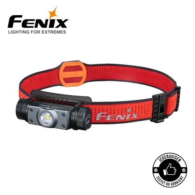 FENIX HM62-T hodelykt 1200lm hvit og rødt LED lys 