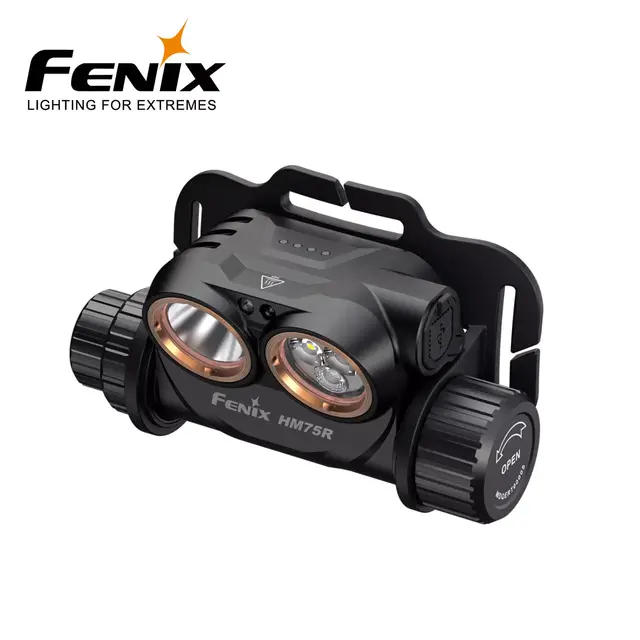 FENIX HM75R hodelykt 1600lm hvit og rødt LED lys 