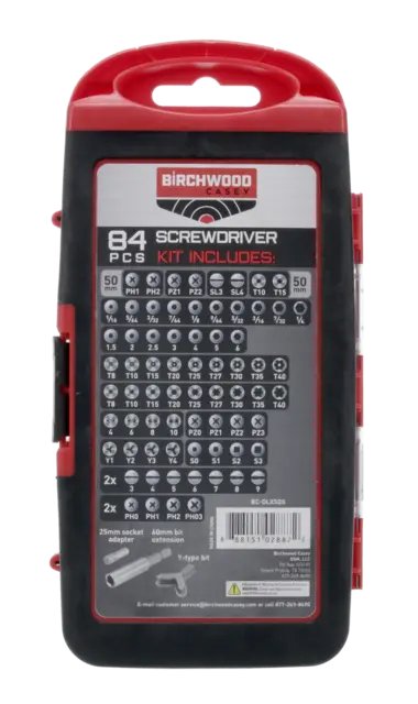 Birchwood Casey Master skrutrekkersett 84 deler 