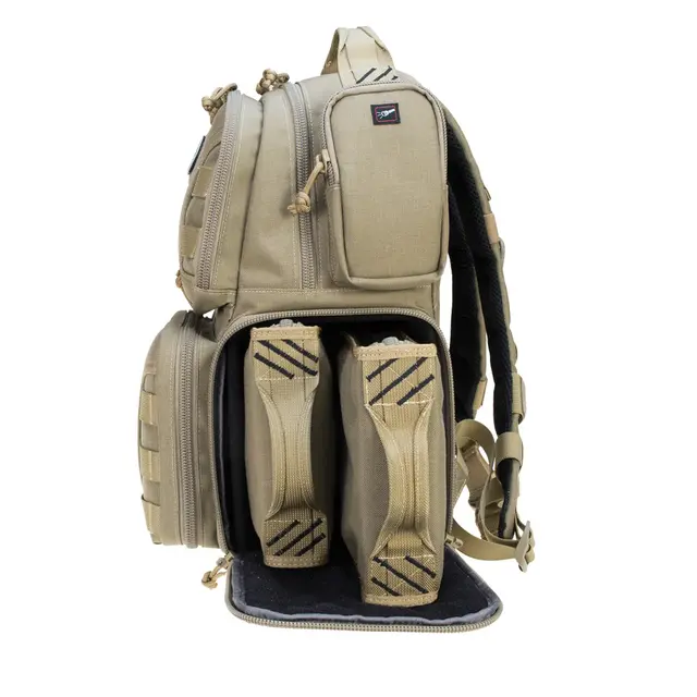 GPS TACTICAL RANGE BACKPACK for 2 håndvåpen - beige 
