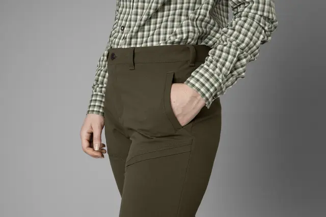 Härkila Retrieve Light bukser Women Dark warm olive 40 