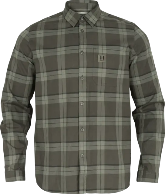Härkila Fjell  langermet skjorte Green check 