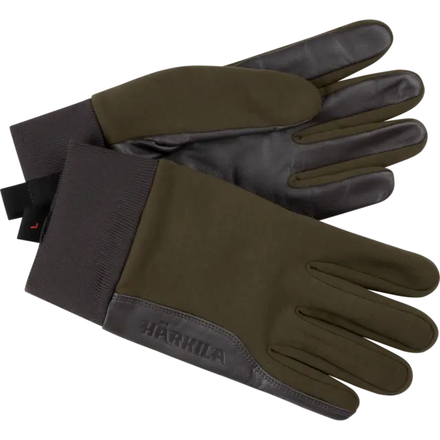 Härkila Driven Hunt shooting gloves Green/Shadow brown 