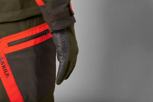 Härkila Driven Hunt shooting gloves Green/Shadow brown 