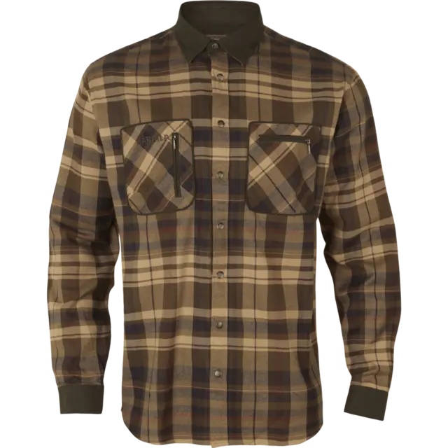 Härkila Pajala Skjorte Beige/Brown 