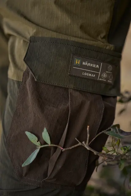 Härkila Logmar Lightweight Zip-Off bukse Dark olive/Willow green 