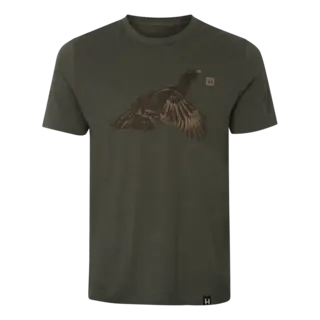 Härkila Topp kortermet T-skjorte Forest night grouse