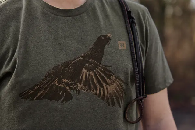 Härkila Topp kortermet T-skjorte Forest night grouse 
