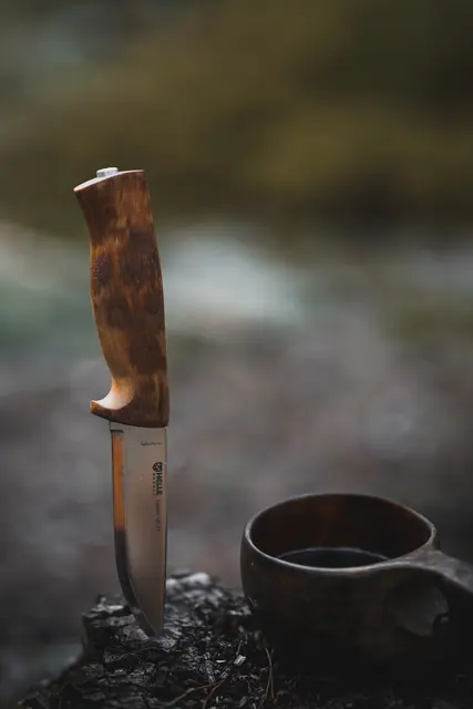 Helle Eggen 12C27 jaktkniv, bladlengde 10,1 cm 