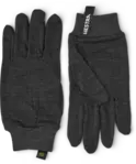 Hestra Merino Wool Liner Active 5 finger Charcoal
