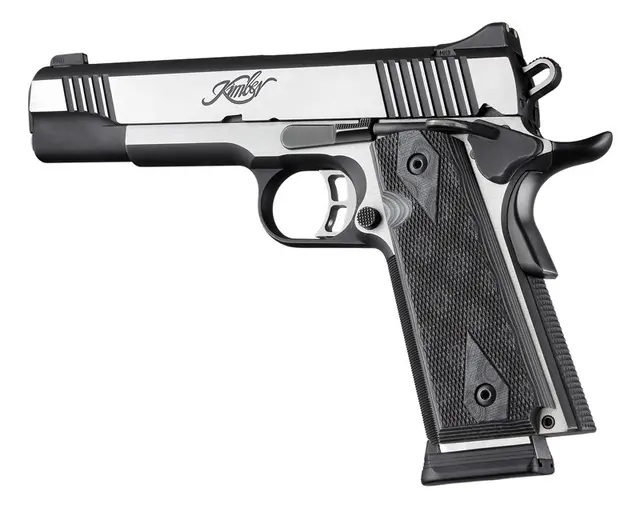 Hogue 1911 G10 Tykke grepsplater Tykkelse 9/32"/7,14 mm grå/svart 