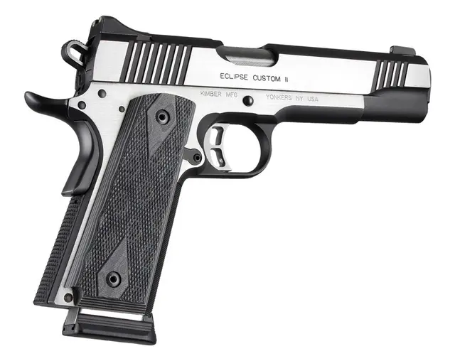 Hogue 1911 G10 Tykke grepsplater Tykkelse 9/32"/7,14 mm grå/svart 