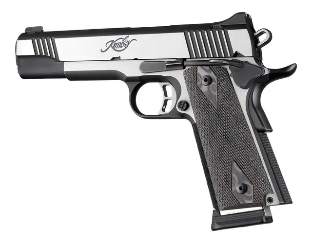 Hogue 1911 G10 Tynne grepsplater Tykkelse 3/16"/4,76mm grå/svart 