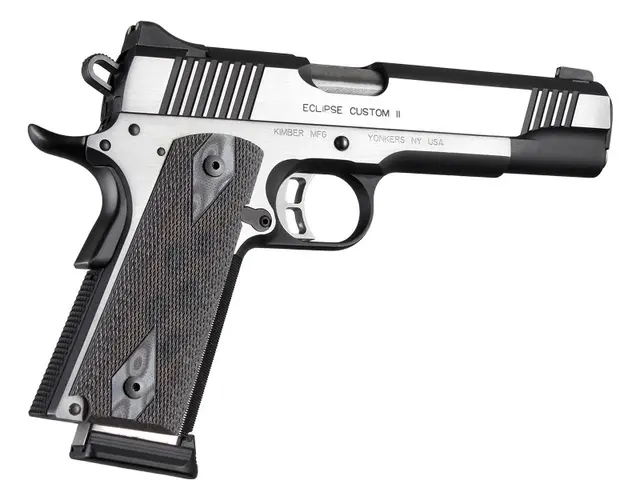 Hogue 1911 G10 Tynne grepsplater Tykkelse 3/16"/4,76mm grå/svart 