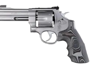 Hogue S&amp;W N ramme Round Butt G10 Conversion sq. Butt sort