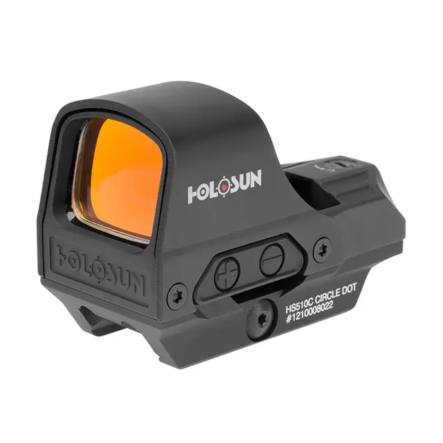 Holosun HS510C reflekssikte for rifle 2 MOA prikk, 65 MOA sirkel rød 