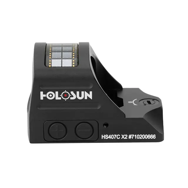Holosun HS407C X2 solcelle 2 MOA prikk, rød 