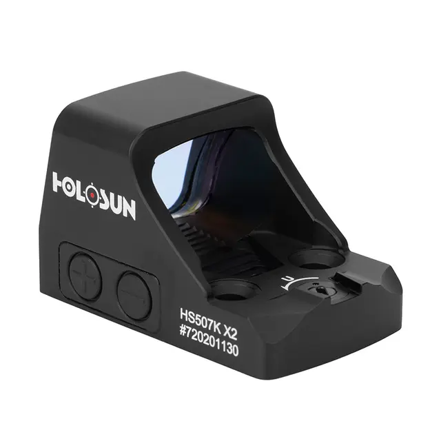 Holosun HS507K X2 2 MOA prikk, 32 MOA sirkel rød 
