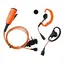ICOM PRO-U610LA Orange tygkabel, &quot;3-i-1&quot; C &amp; D-bygel / Peltor &amp; mikrofon/PTT