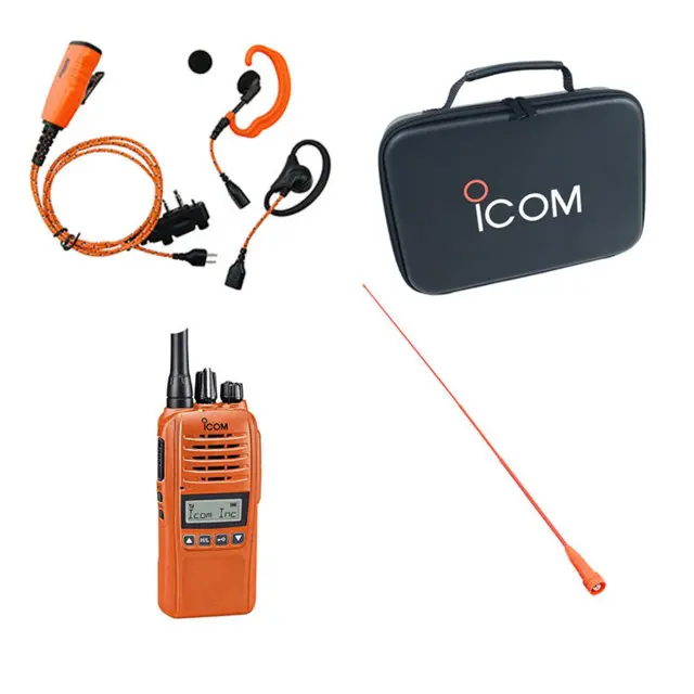 Icom ProHunt Basic2/Compact m/veske Jaktradiopakke m/headset, lang antenne 