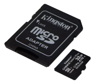 KINGSTON CanvSelect Plus 32GB microSDHC 100R + ADP, Klasse 10