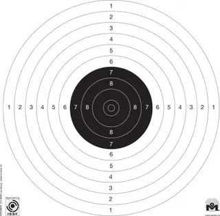 Skive Kromer 1/2m pistolskive Approbert ISSF &quot;presisjon&quot;
