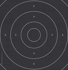 Skive Kromer Innstikk Duell 25x25 Approbert ISSF