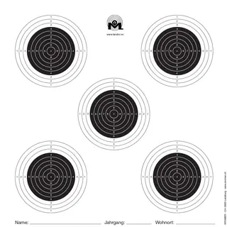Skive Kromer10m Luftgev&#230;r 14x14 Approbert ISSF