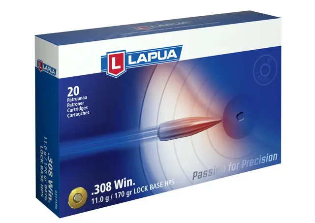 Lapua 308 Win 11,0g / 170gr Lockbase FMJ 